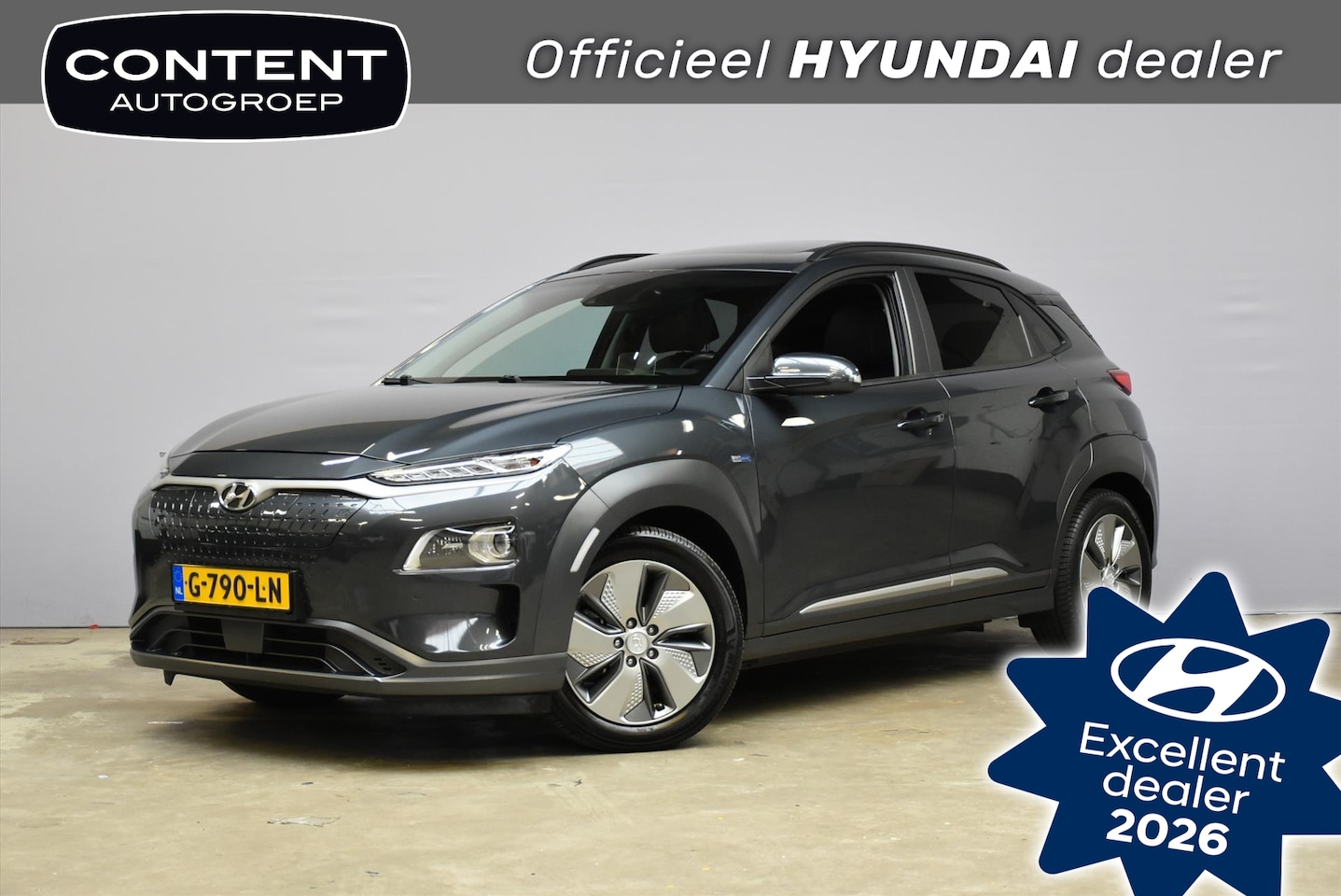 Hyundai Kona Electric - EV 64 kWh Premium I Trekhaak I Leer I Navi - AutoWereld.nl