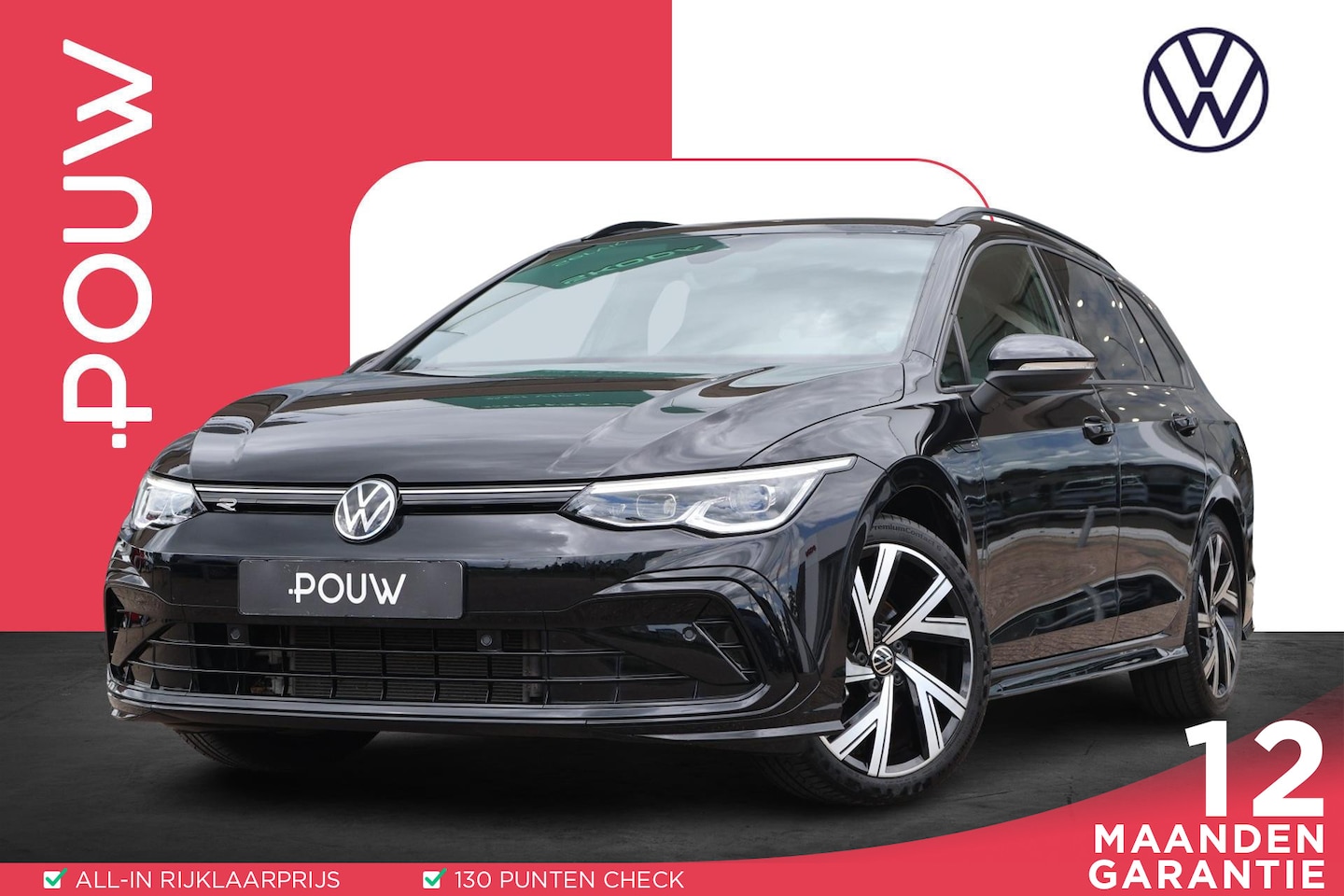 Volkswagen Golf Variant - 1.5 eTSI 150pk DSG R-Line | Trekhaak | Navigatie | Camera | Adaptive Cruise | Side Assist - AutoWereld.nl