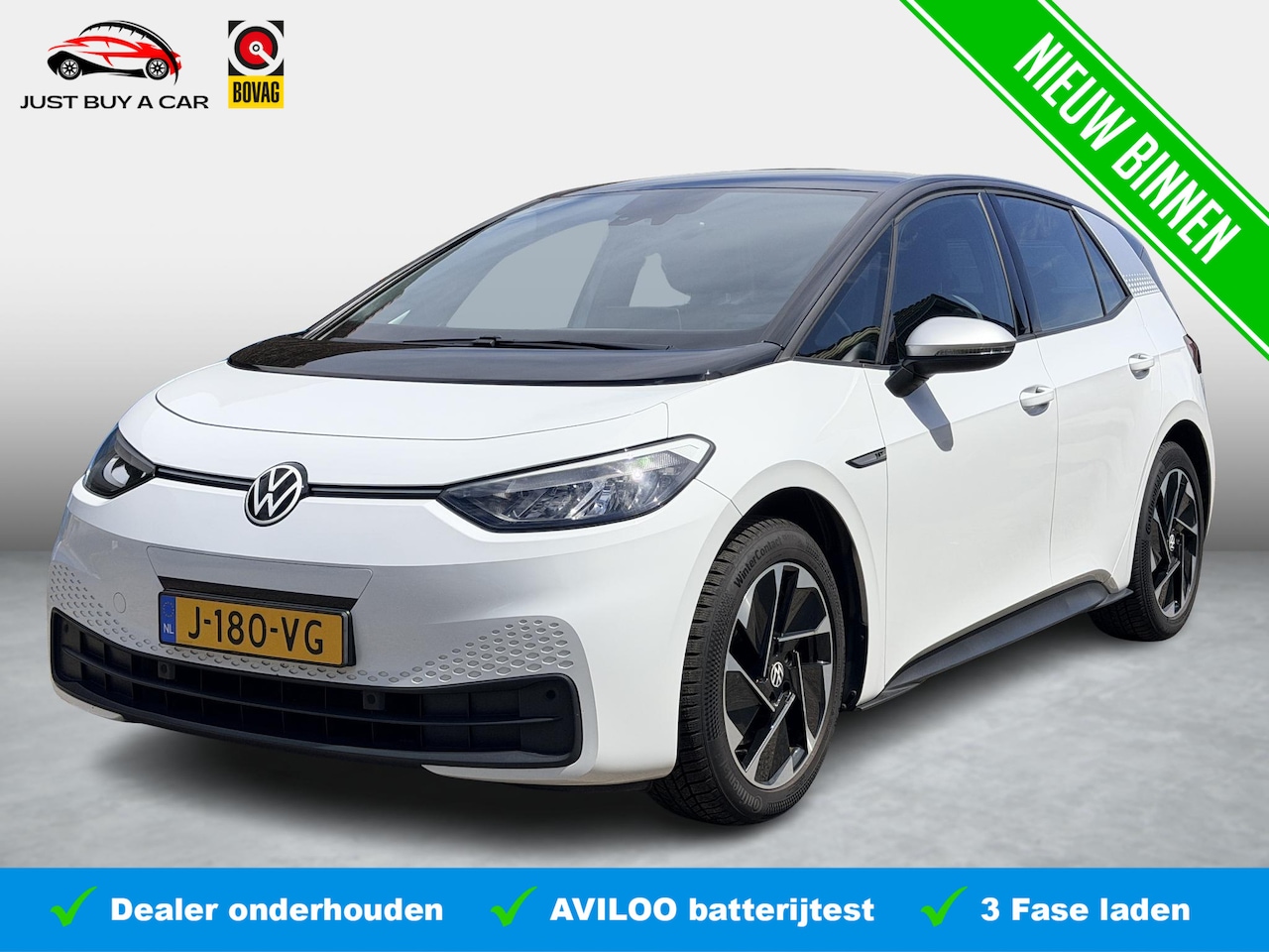 Volkswagen ID.3 - First 58 kWh SoH 92,8% / 3 Fase / Stoel & Stuurverwarming / Adaptive Cruise / Apple & Andr - AutoWereld.nl