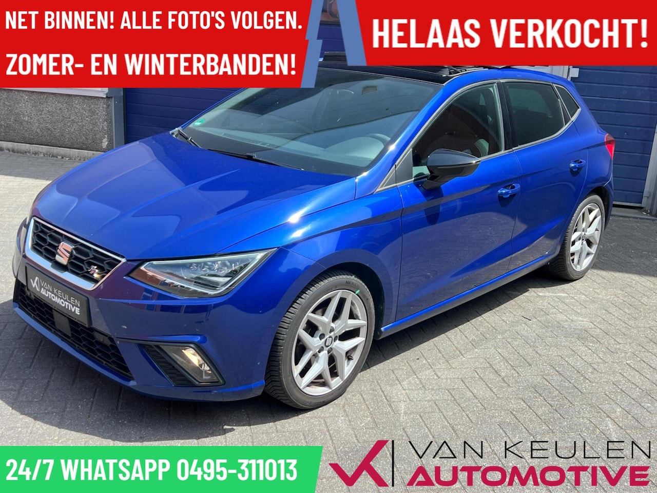SEAT Ibiza - 1.0 TSI FR DSG Automaat l Pano l Navi l Led l - AutoWereld.nl