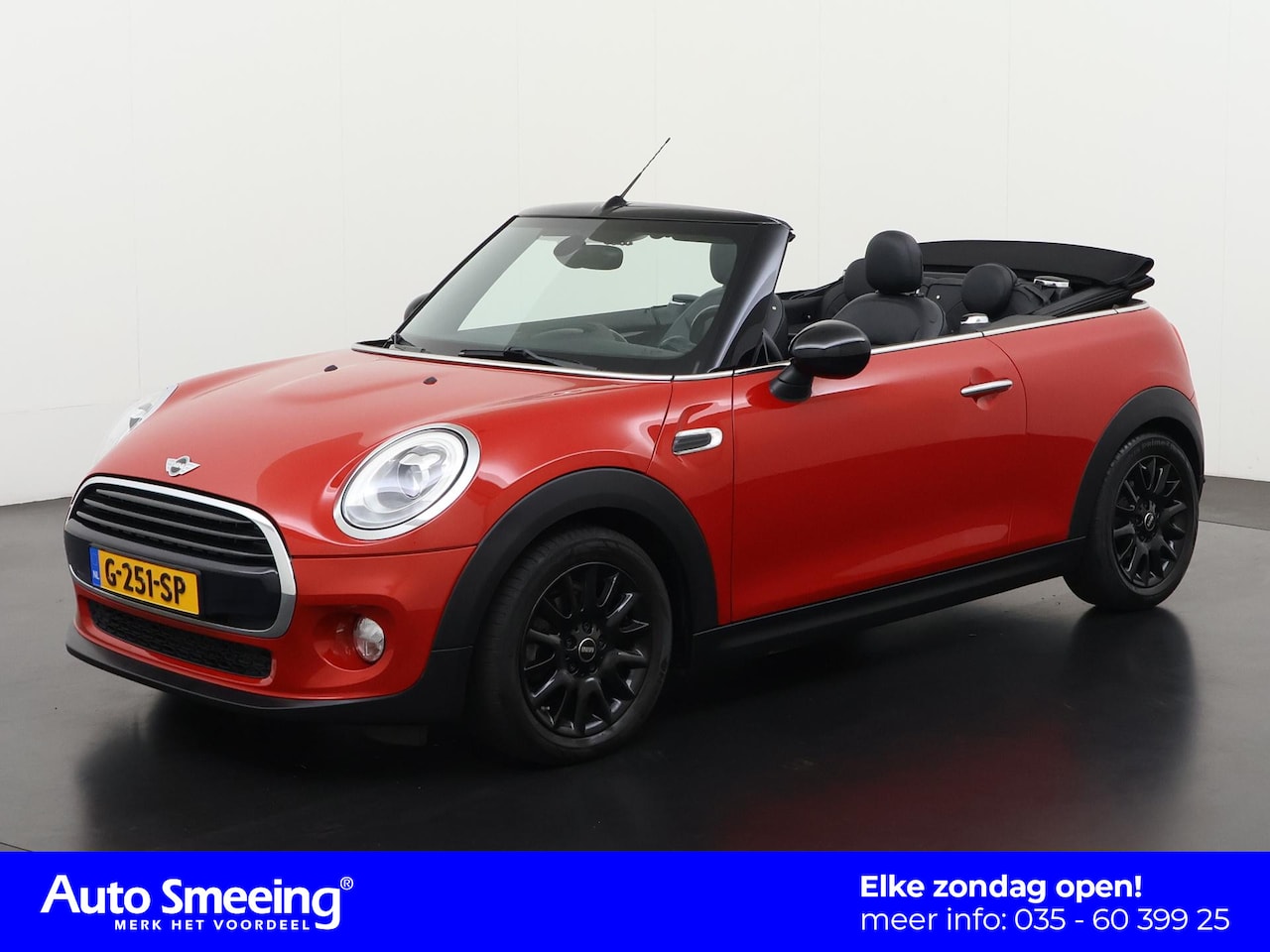MINI Cabrio - 1.5 Cooper Automaat Serious Business | Leder | Navigatie | Zondag Ppen! - AutoWereld.nl