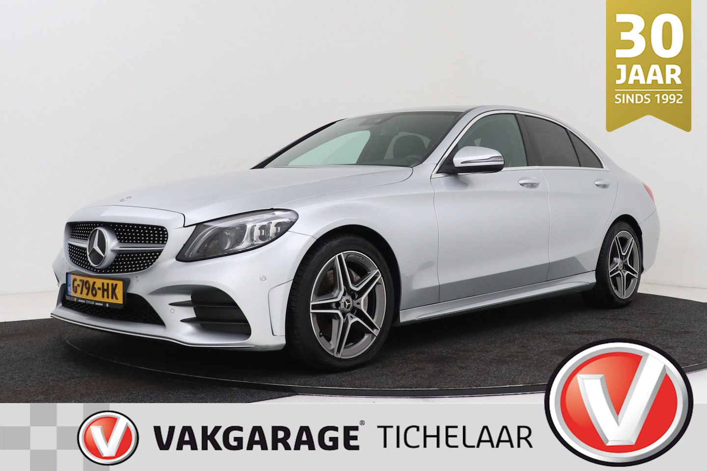 Mercedes-Benz C-klasse - 180 Business Solution AMG-Line Plus Upgrade Edition | Trekhaak | Sfeerverlichting | CarPla - AutoWereld.nl