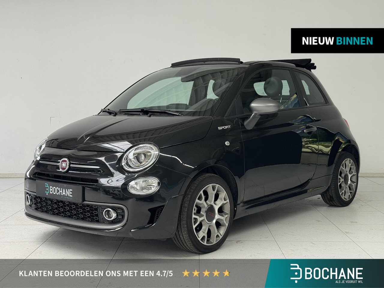 Fiat 500 C - 1.0 Hybrid Sport | Parkeersensoren | Cruise Control | Climate Control | Bluetooth | - AutoWereld.nl