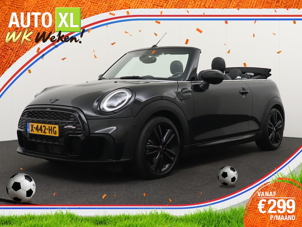 MINI Cabrio - Mini 136 PK Aut. Cooper JCW-Pakket Climate Leder Camera - AutoWereld.nl