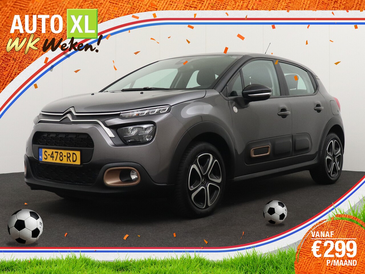 Citroën C3 - 1.2T C-Series Carplay Climate Navi 16'LMV DAB LED Cruise - AutoWereld.nl
