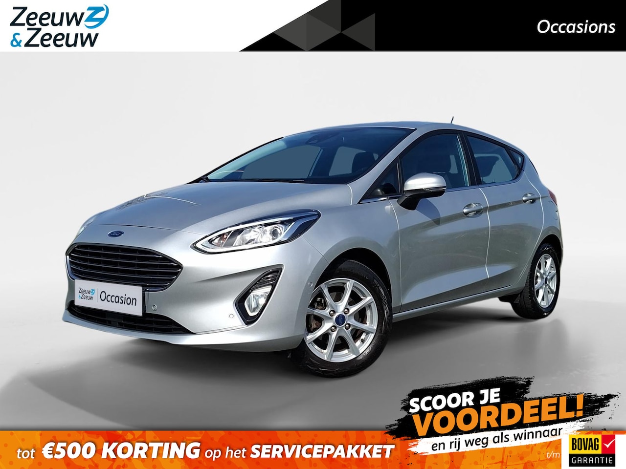 Ford Fiesta - 1.0 EcoBoost Titanium | NL-Auto | 1e Eigenaar | Adaptieve Cruise Control | Camera | Dode h - AutoWereld.nl