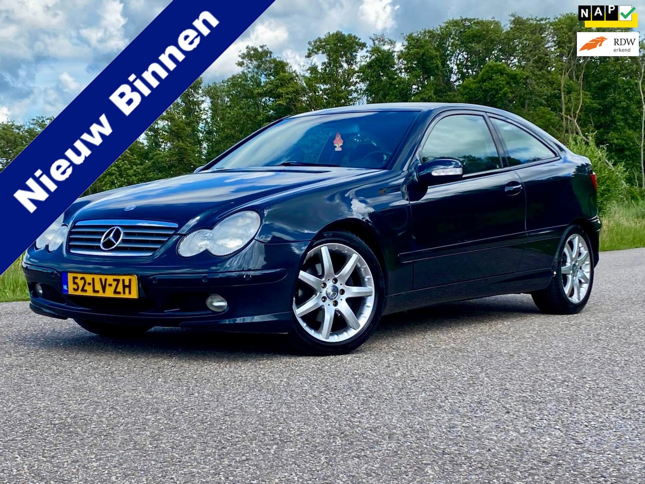 Mercedes-Benz C-klasse Sportcoupé - 180 K. Amice Automaat Clima LMV Radio/CD PDC Perfect Onderhouden NAP - AutoWereld.nl