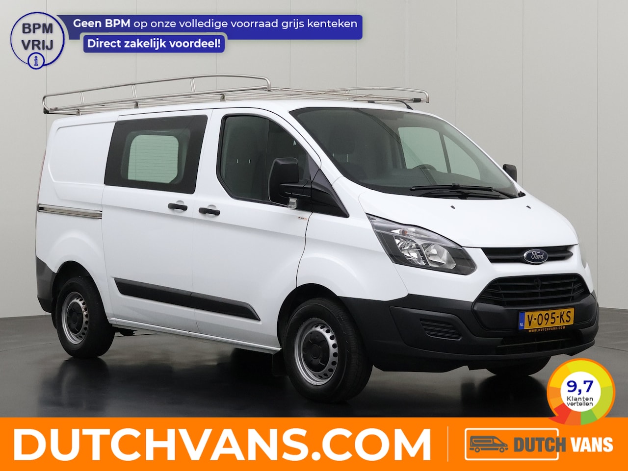 Ford Transit Custom - 2.0 TDCI Imperiaal | Trekhaak | Euro 6 | Airco | Cruise | 3-Zits - AutoWereld.nl