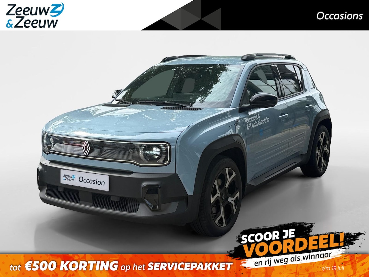 Renault 4 - comfort range techno 52 kWh AUTOMAAT NAVI APPLE CARPLAY ANDROID AUTO CAMERA ZEER MOOIE AUT - AutoWereld.nl