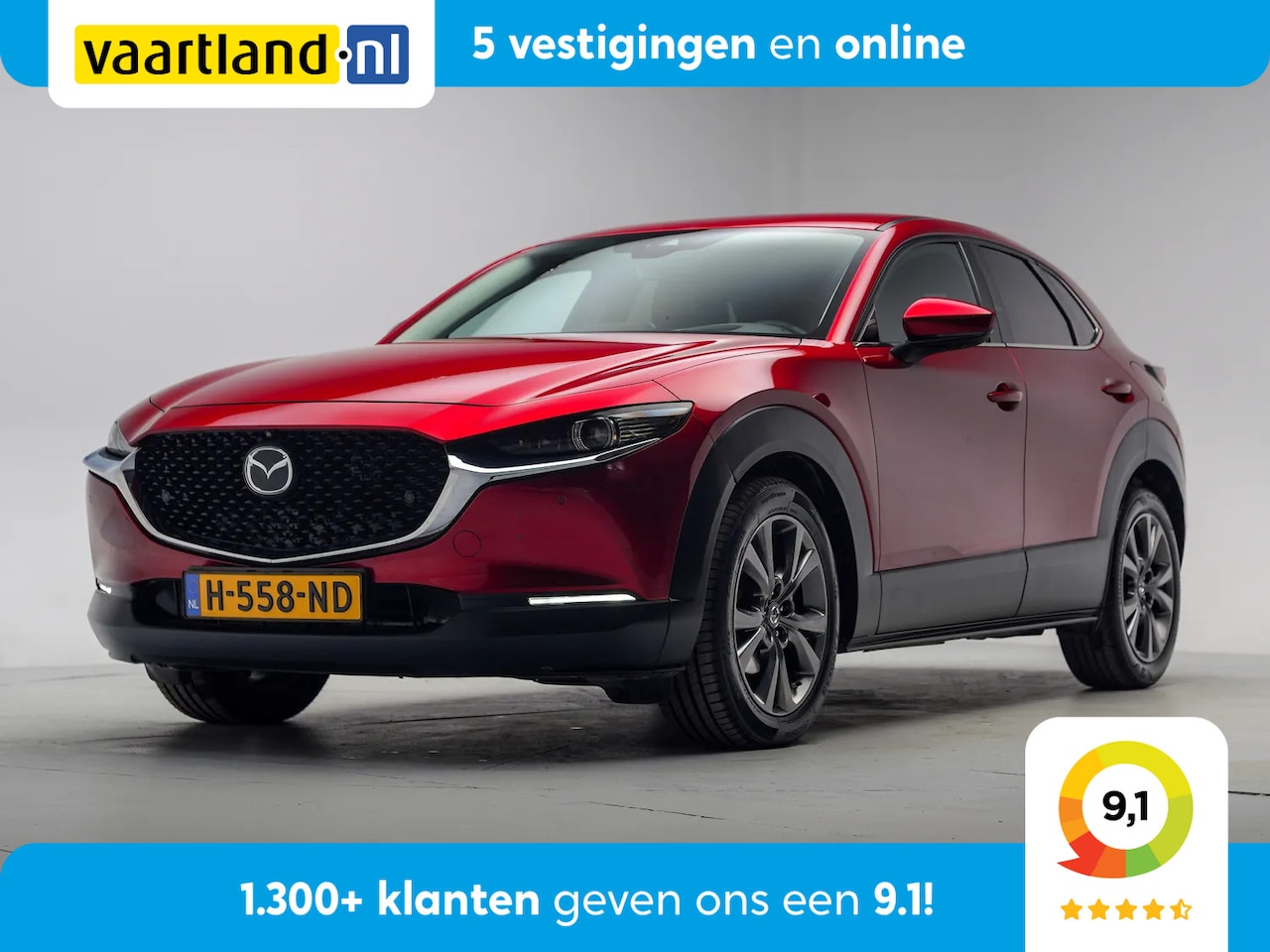 Mazda CX-30 - 2.0 e-SkyActiv-X M Hybrid Luxury [ Leder Trekhaak Bose Navi LED ] - AutoWereld.nl