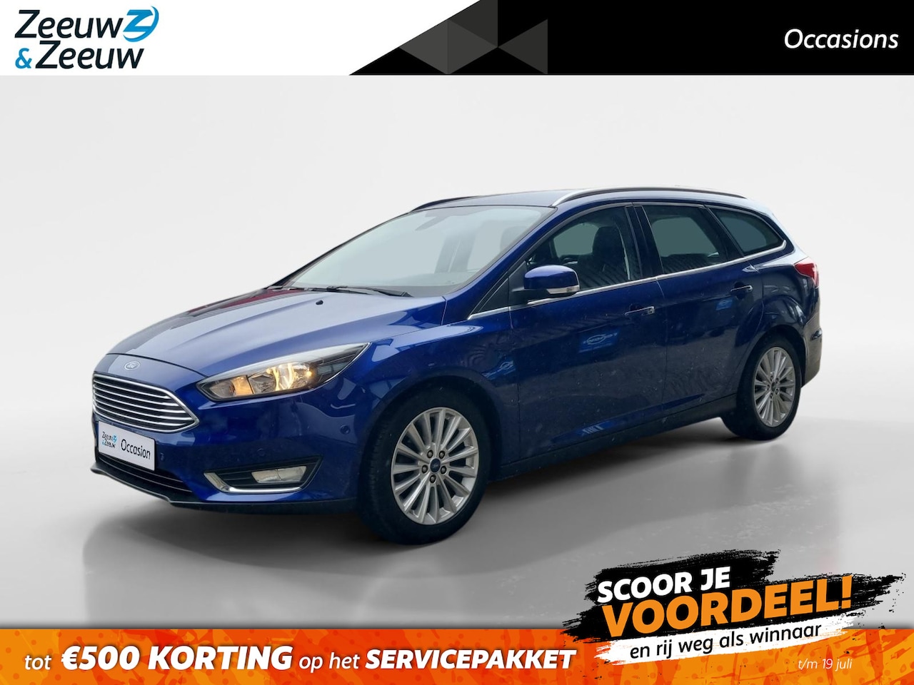 Ford Focus Wagon - 1.0 Titanium Edition | 12 Maanden BOVAG Garantie | Trekhaak | Climate Control | Cruise Con - AutoWereld.nl