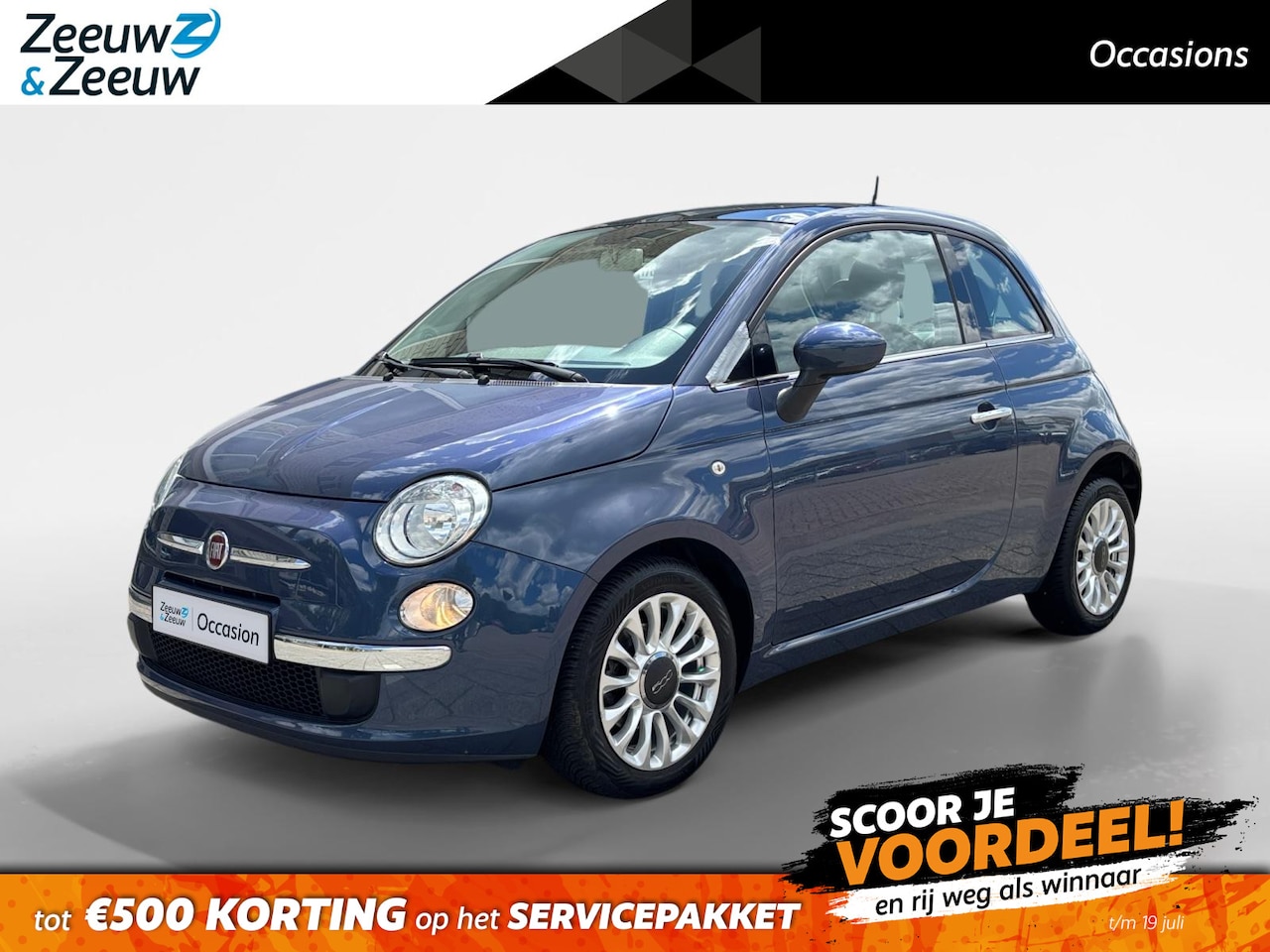 Fiat 500 - 0.9 TwinAir Lounge | Pano | Airco | - AutoWereld.nl