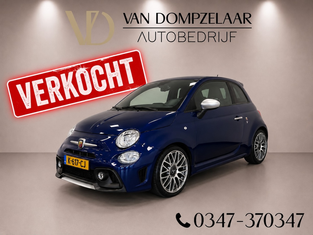 Fiat 500 Abarth - 1.4 T-Jet 165 PK / TURISMO 595 / LEDER / NAVI / STOELVERW. / - AutoWereld.nl