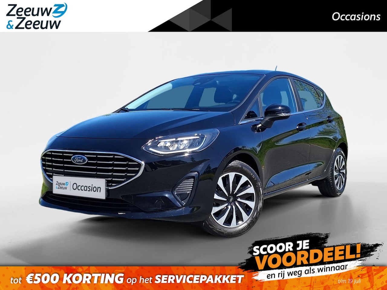 Ford Fiesta - 1.0 EcoBoost Hybrid Titanium | NL-Auto | 1e Eigenaar | Winterpack | Keyless Entry | LED | - AutoWereld.nl