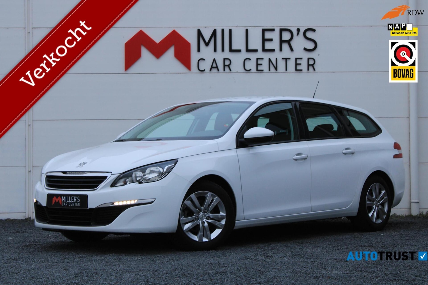 Peugeot 308 SW - 1.6 BlueHDI DISTR VV TREKHAAK PDC NAVI ORG NL - AutoWereld.nl