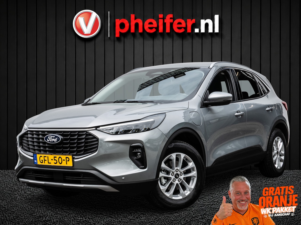 Ford Kuga - 2.5 PHEV Titanium Trekhaak/ Nieuw model!/ 2.100kg trekgewicht/ Carplay/ Camera/ Navigatie/ - AutoWereld.nl