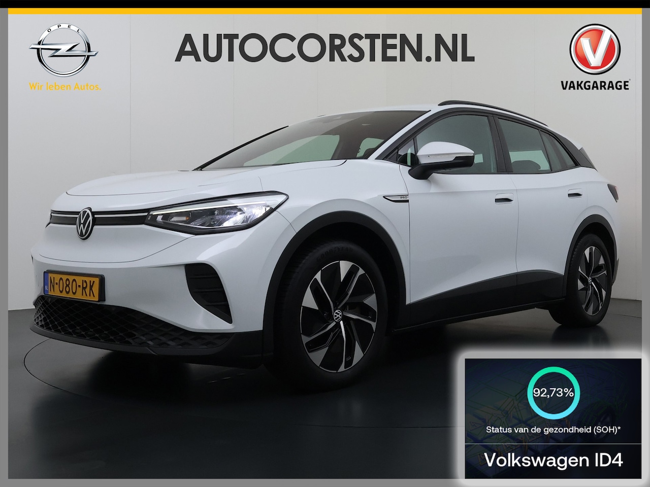 Volkswagen ID.4 - Pro 82kWh SOH 92% Warmtepomp Adap.Cruise Navi Ecc Apple Carplay Android Auto Stoelverwarmi - AutoWereld.nl