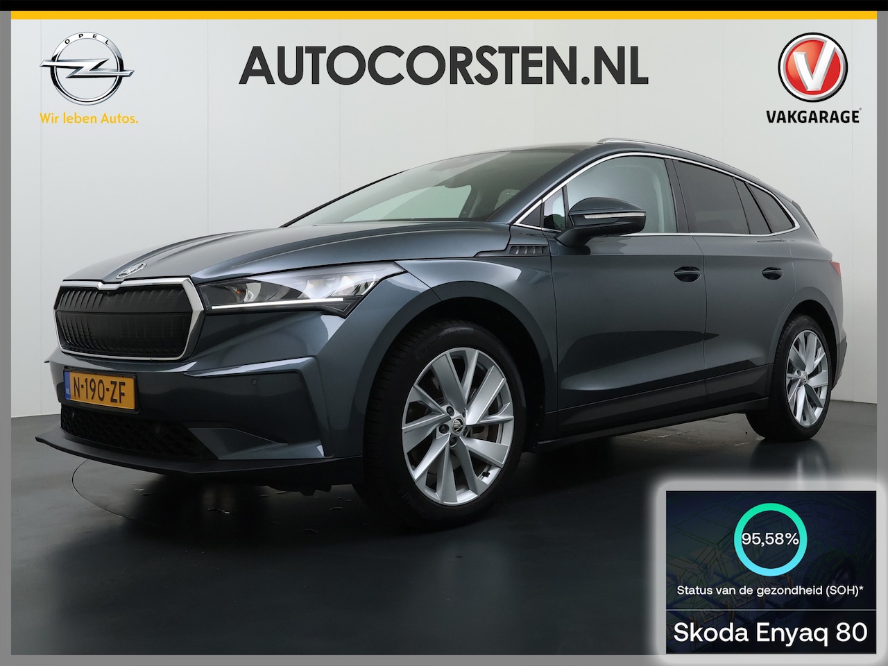 Skoda Enyaq iV - 80 Trekhaak SOH 95% Warmtepomp Adap.Cruise 3-Zone Ecc 360°Camera Stuur+Stoelverwarming Nav - AutoWereld.nl