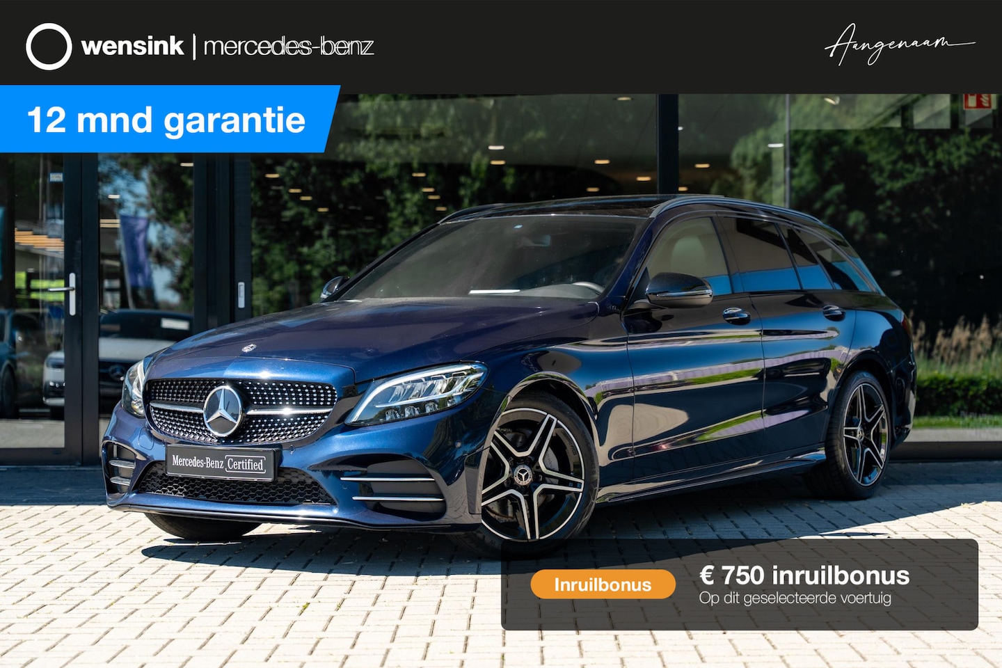 Mercedes-Benz C-klasse Estate - 180 Business Solution AMG | Night | Panoramadak | Widescreen | Stoelverwarming | Achteruit - AutoWereld.nl