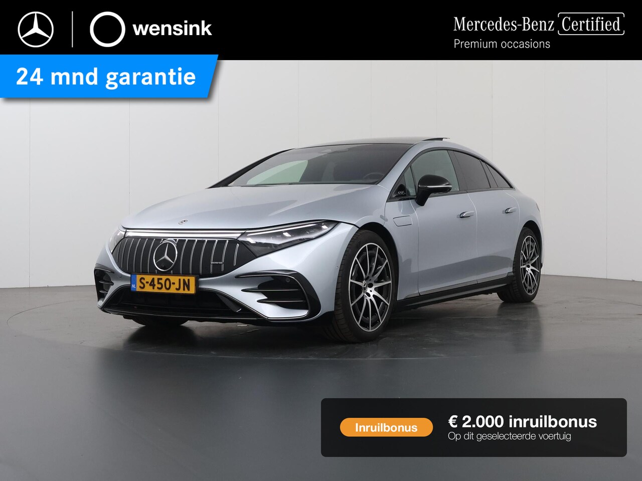 Mercedes-Benz EQS - 450+ AMG Line 108 kWh | Night | Panoramadak | Burmester | Memory | Stoelventilatie | Headu - AutoWereld.nl