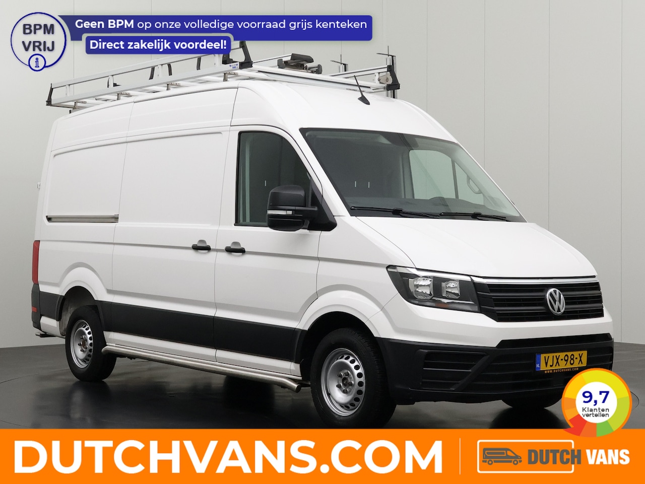 Volkswagen Crafter - 2.0TDI 140PK L3H3 "Van den Born" Glasresteel | Imperiaal | Trekhaak | Navigatie | Camera | - AutoWereld.nl