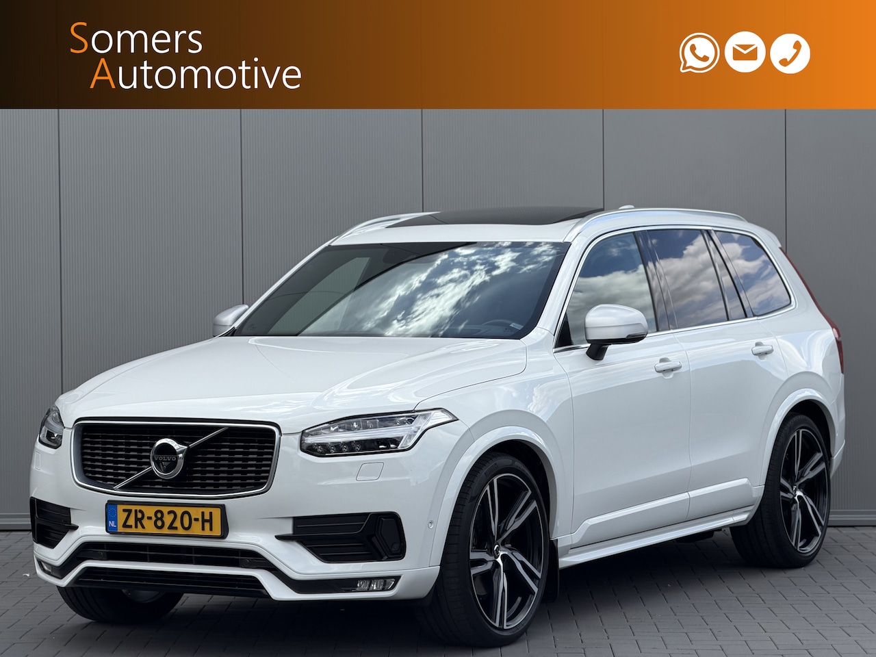 Volvo XC90 - T6 AWD R-Design 7-Persoons | Panorama | B&W | Luchtvering | 22" | HUD | Wegkl. Trekhaak - AutoWereld.nl