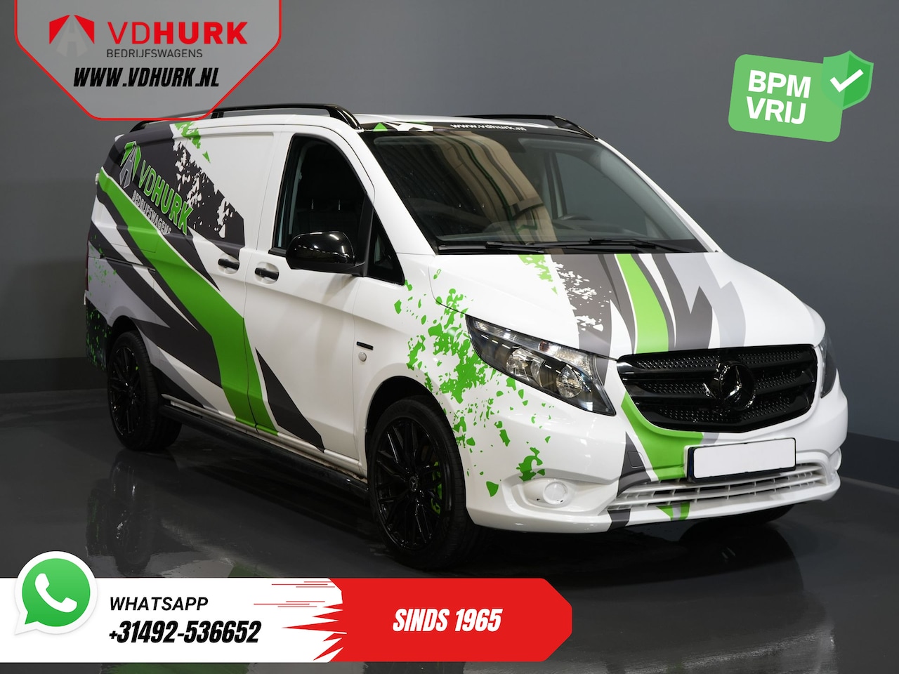 Mercedes-Benz eVito - DEMO BPM VRIJ! 19"/ HG Zwart Pakket/ Spoiler/Sidebars/ L2/ Navi/ Camera/ Stoelverw. - AutoWereld.nl