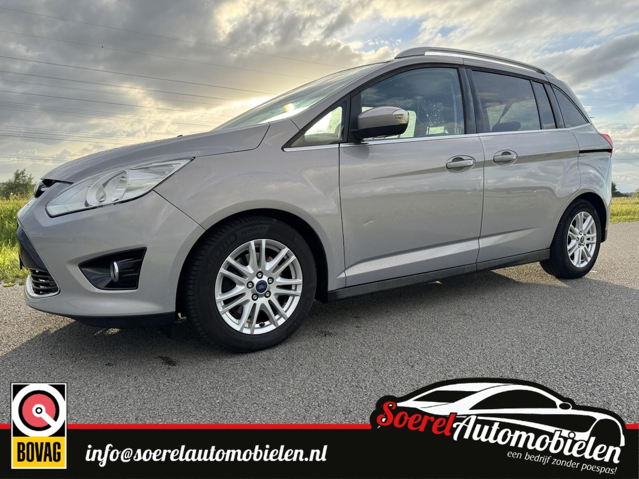 Ford Grand C-Max - 1.0 Titanium 7persoons, boekjes, riem vervangen - AutoWereld.nl
