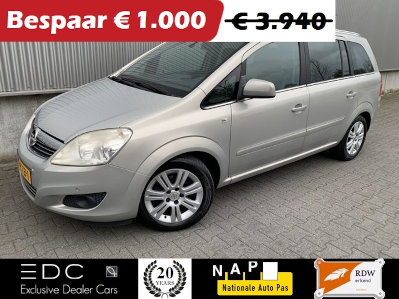Opel Zafira - 1.8 Cosmo Navi | PDC | Cruise | Climate Control | Trekhaak Etc. - AutoWereld.nl