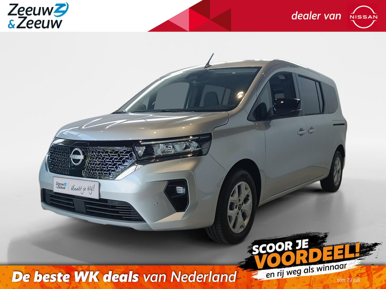 Nissan Townstar Evalia - N-Connecta L2 45 kWh 122PK AUTOMAAT -persoons*Multi functioneel*€5000,- VOORRAADKORTING*Ac - AutoWereld.nl