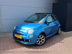 Fiat 500 C - 0.9 TwinAir Turbo 500S Cabrio Airco Halfleer Super mooi
