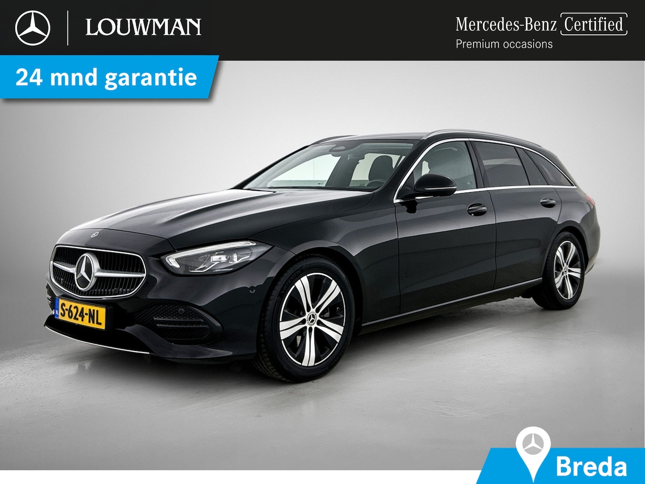 Mercedes-Benz C-klasse Estate - 180 Luxury Line Parkeerpakket met achteruitrijcamera | Alarm | Stoelverwarming voor | Ledk - AutoWereld.nl