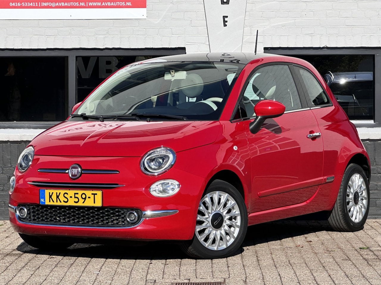Fiat 500 - 1.2 Lounge Airco PDC Cruise Control TFT Scherm - AutoWereld.nl
