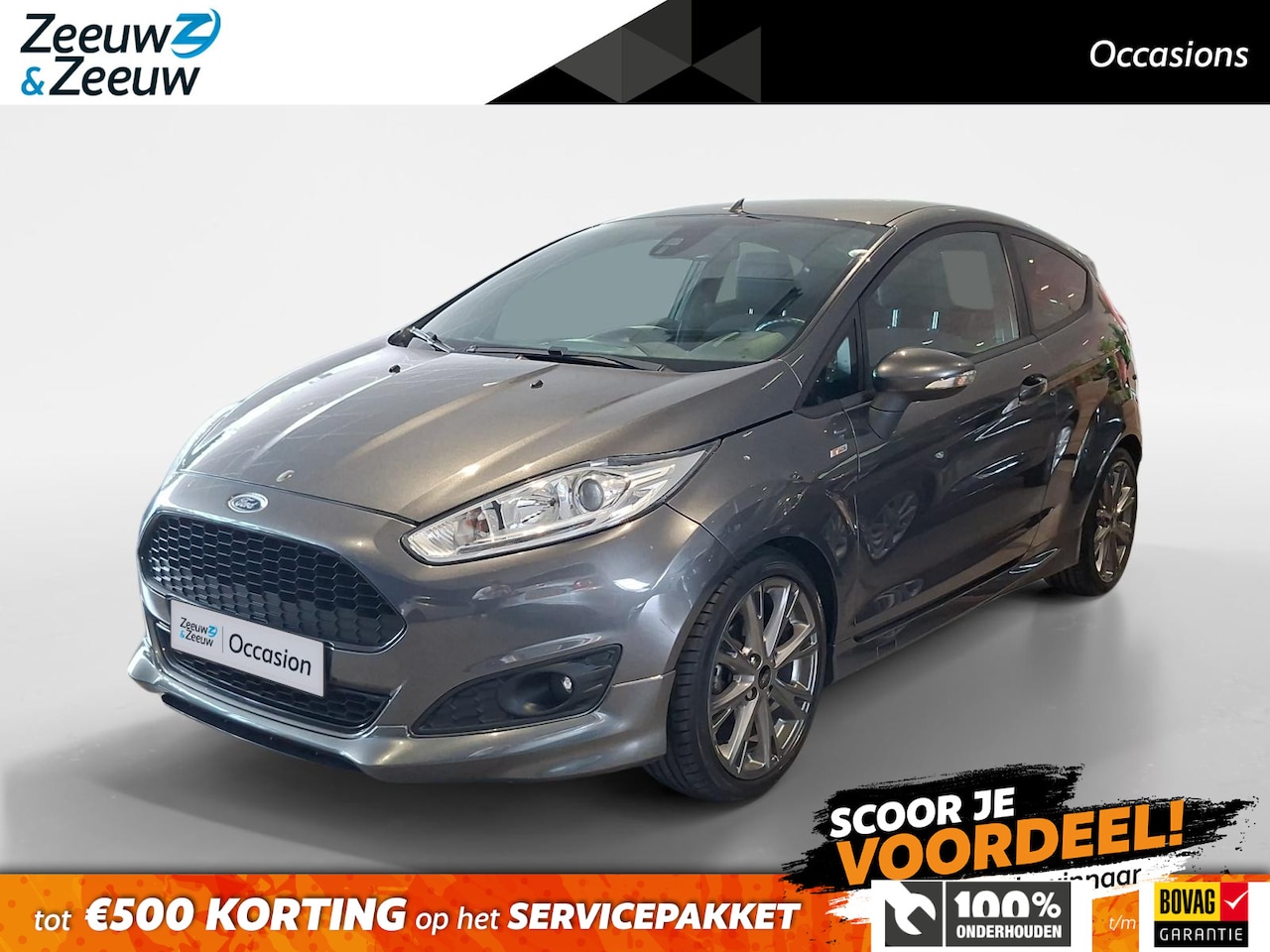 Ford Fiesta - 1.0 EcoBoost ST Line | Dealeronderhouden | 17'' velgen | Parkeer sensoren | Navigatie | Cr - AutoWereld.nl