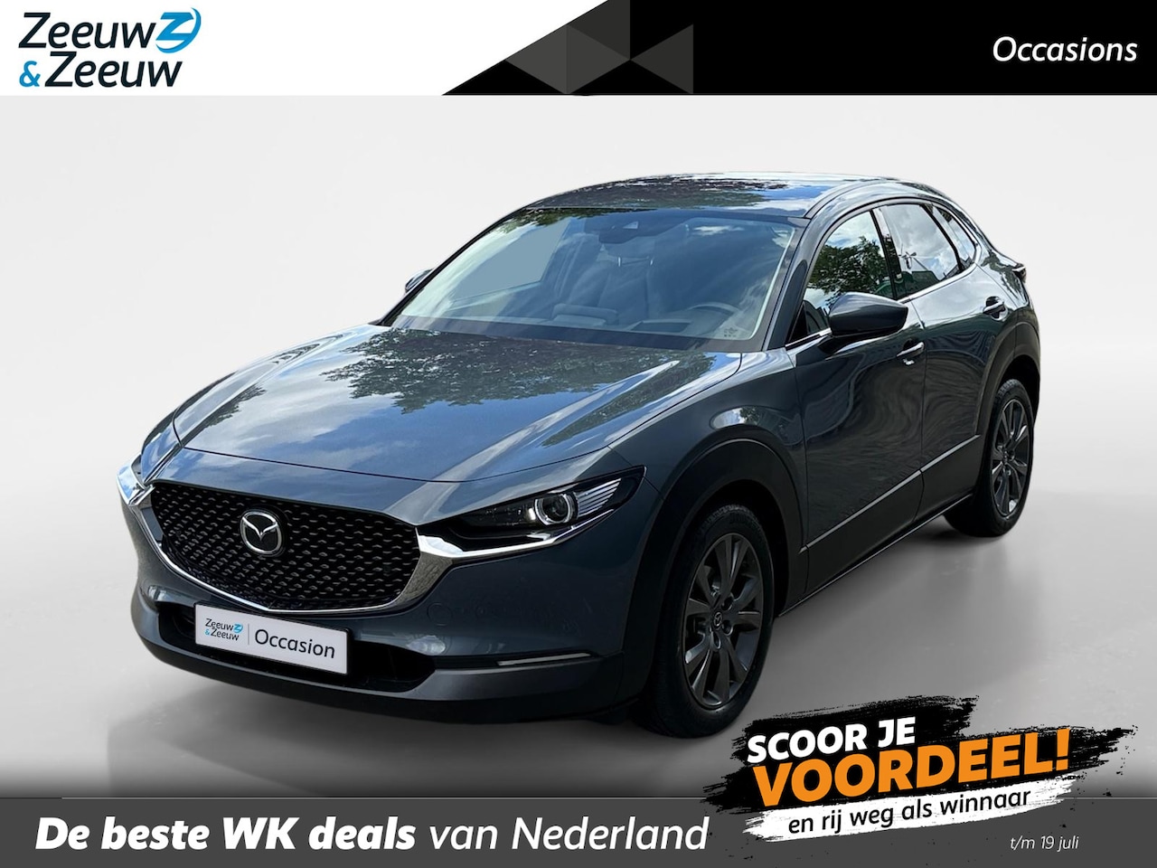 Mazda CX-30 - 2.0 e-SkyActiv-X M Hybrid Luxury | Camera | Stoelverwarming | HUD | Navi | Bose | Elektr. - AutoWereld.nl