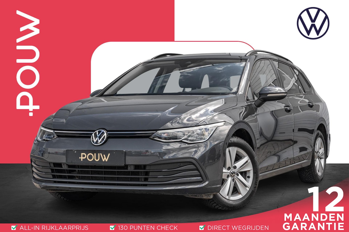 Volkswagen Golf Variant - 1.0 eTSI 110pk DSG Life | Navigatie | App Connect | Parkeersensoren | Cruise Control - AutoWereld.nl