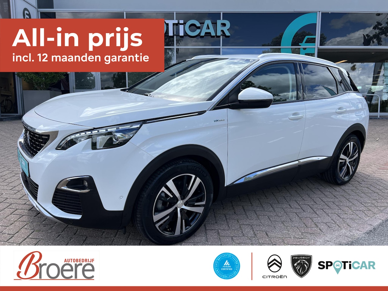 Peugeot 3008 - 1.6 HYbrid 225 Blue Lease Premium Automaat - AutoWereld.nl