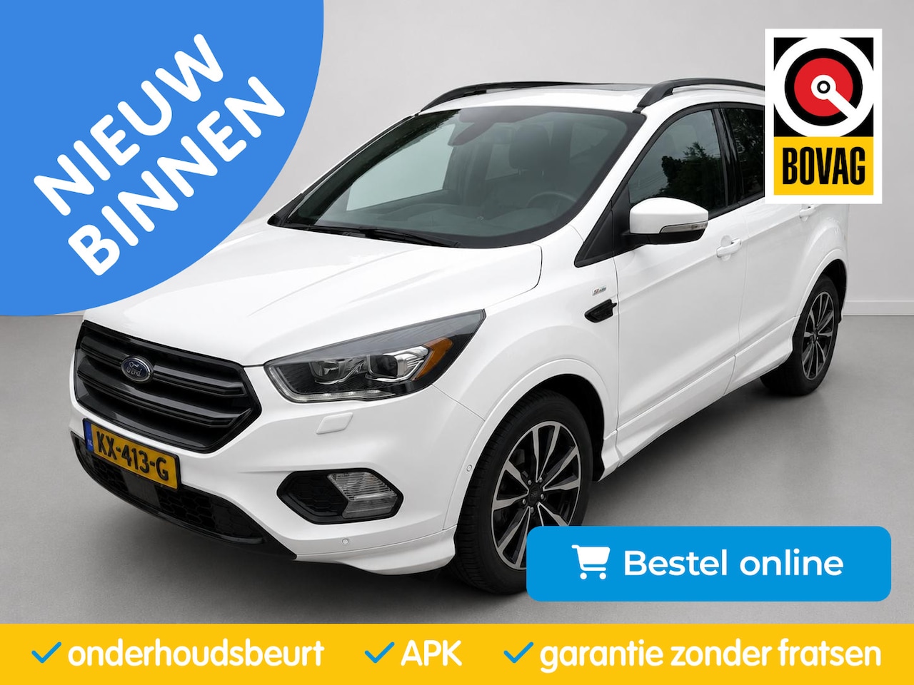 Ford Kuga - 1.5 ST Line|ACC|Pano|Trekhaak|Keyless| Camera|Navi|ParkeerAssistent|Elek klep - AutoWereld.nl