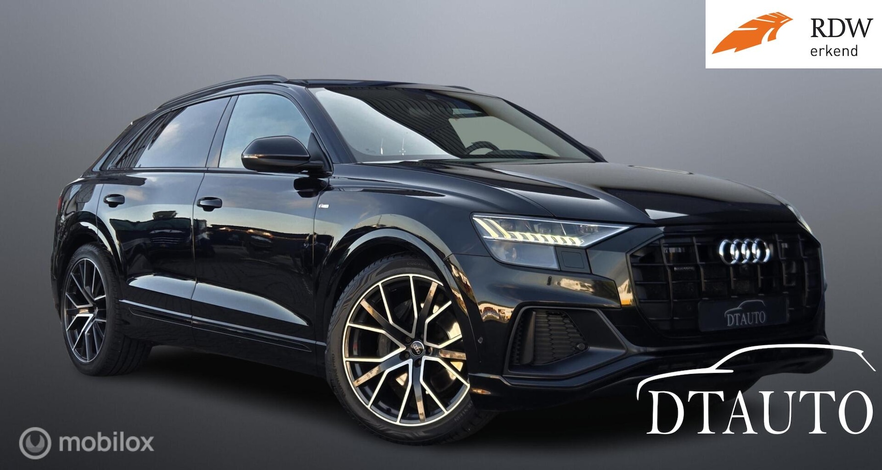 Audi Q8 - Q7 50TDI S-Line Lucht Stand Virt B&O Grijs Kenteken - AutoWereld.nl