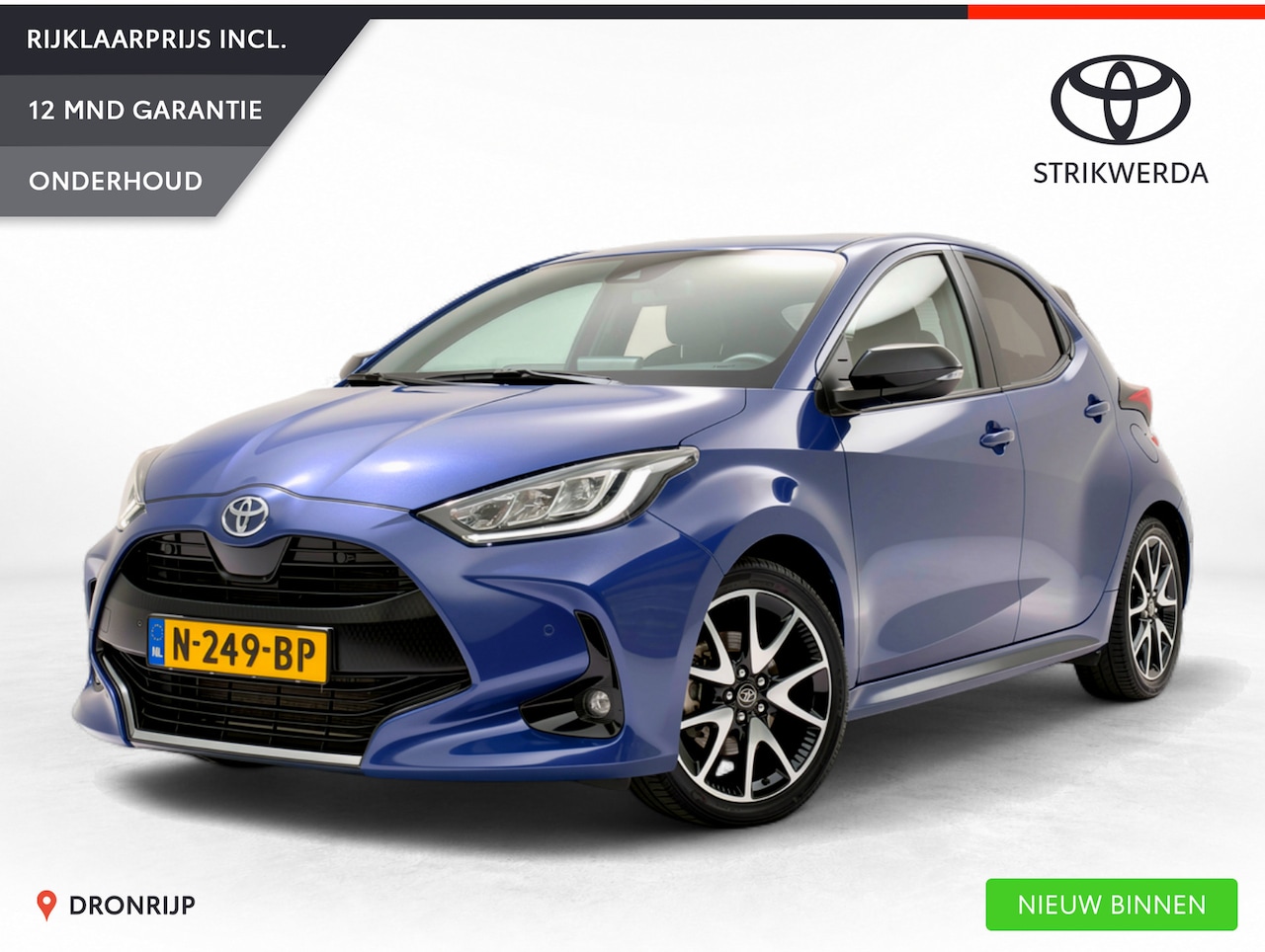 Toyota Yaris - 1.5 Hybrid Executive | Trekhaak | Stoelverw. | Leer | Dodehoek | PDC V+A | Camera | Keyles - AutoWereld.nl