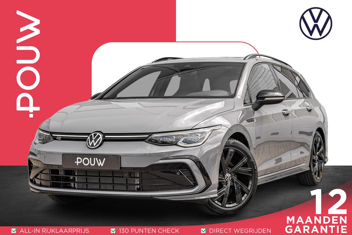 Volkswagen Golf - 1.5 eTSI 150pk DSG R-Line | Panoramadak | Trekhaak | Achteruitrijcamera | Stoelverwarming - AutoWereld.nl