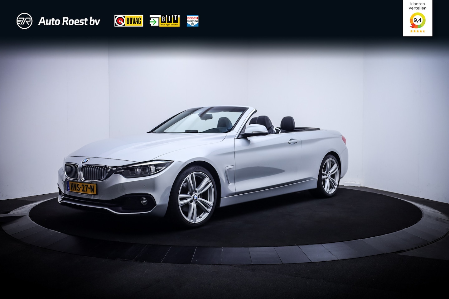 BMW 4-serie Cabrio - 430i High Executive FULL LED | CARPLAY | LEDER | MEMORY | CAMERA | CRUISE | NAVI | STOELVE - AutoWereld.nl