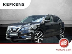 Nissan Qashqai - 1.2 Tekna + Automaat | Navigatie| Panoramadak | Parkeersensoren v+a | Lederen bekleding