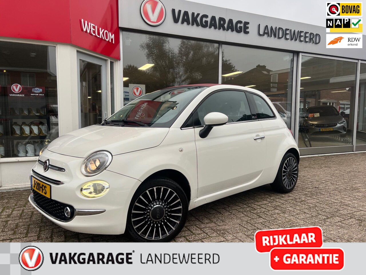 Fiat 500 C - 1.2 Lounge cabrio, PDC, Airco, LMV - AutoWereld.nl