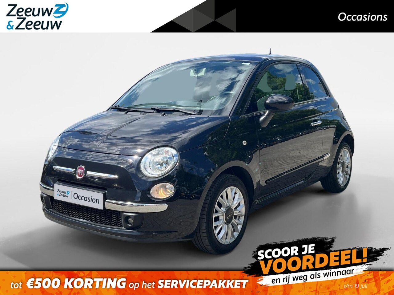 Fiat 500 - 1.2 Lounge | Panoramadak | Airco | LM velgen - AutoWereld.nl