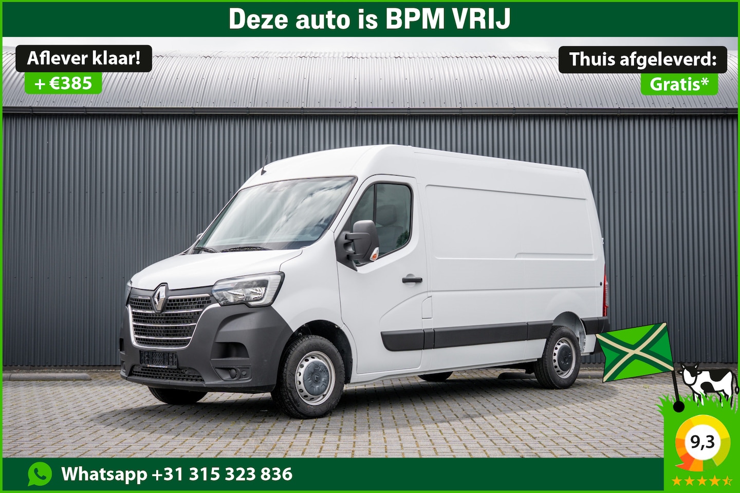 Renault Master - Bleu DCI 135PK | L2H2 | Nieuw | Navi | 3-Zits | LED | Cruise | Airco - AutoWereld.nl