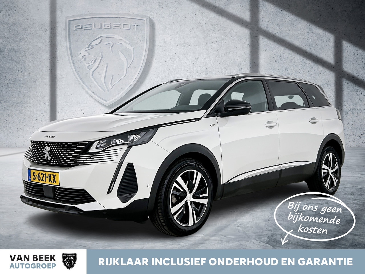 Peugeot 5008 - 130pk Automaat GT | Rijklaar | 7 zitplaatsen | panoramadak | elek. achterklep | - AutoWereld.nl