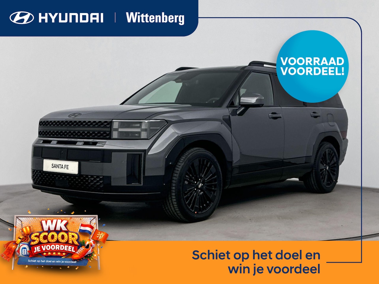 Hyundai Santa Fe - 1.6 T-GDI PHEV Black Line 4WD 7p. | 20 inch Lichtmetalen velgen | Lederen bekleding | Stuu - AutoWereld.nl