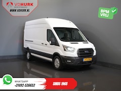 Ford Transit - 350 2.0 TDCI 185 pk Aut. L3H3 Riem V.V/ 2xSchuifdeur/ Bi-Xenon/ Elek.Stoel/ Carplay/ Stoel