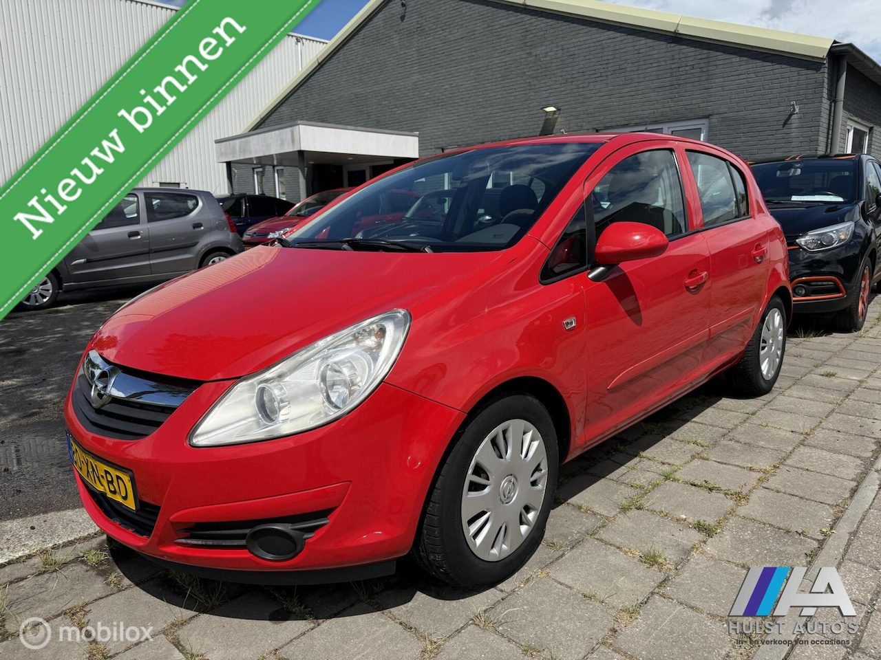 Opel Corsa - 1.2-16V Business 2007 | 5- deurs | Airco | Cruise | Rood - AutoWereld.nl